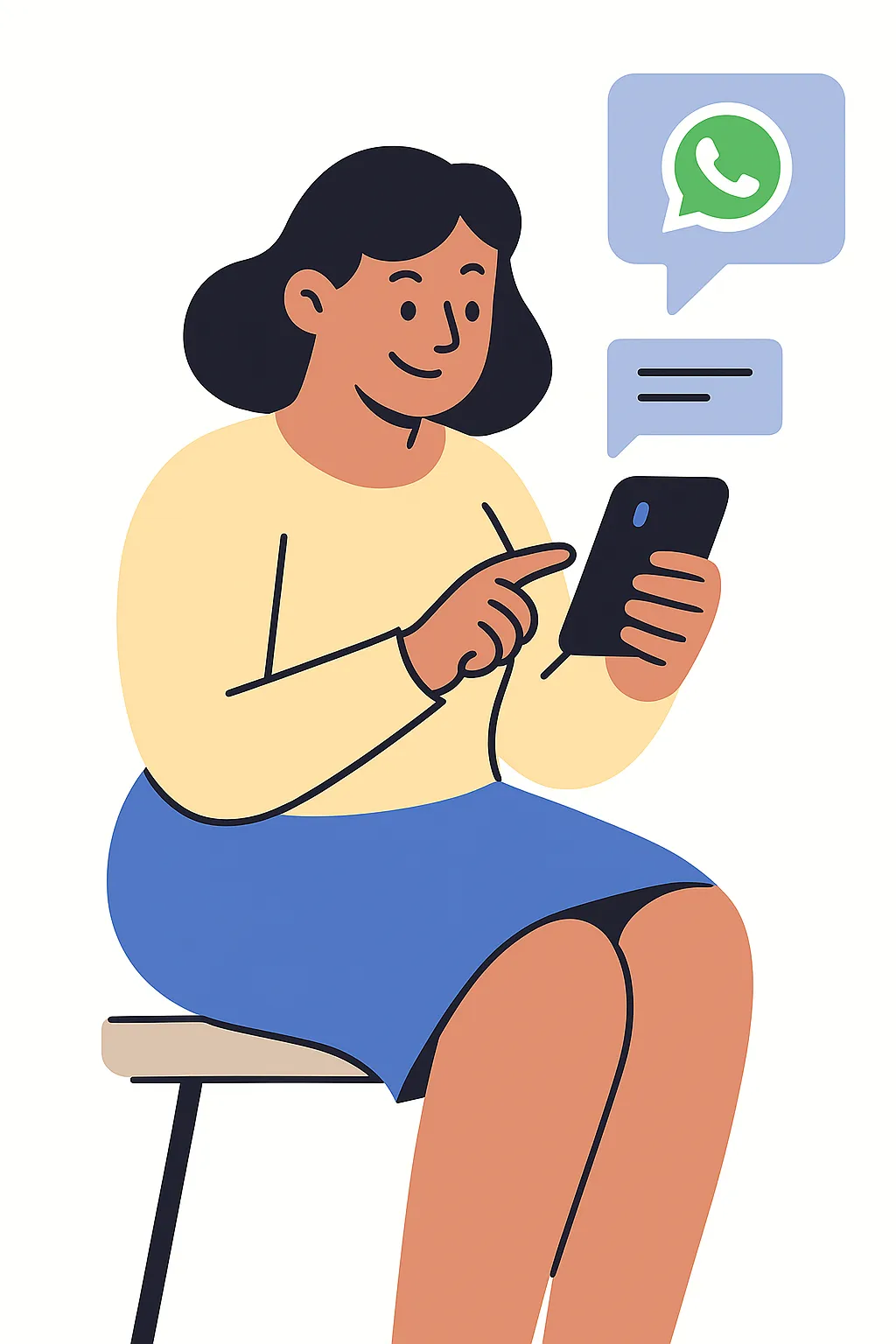 El cliente agenda por WhatsApp